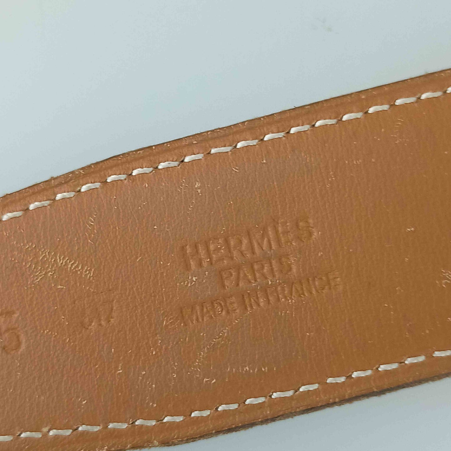 HERMES エルメス ベルト ラッキーメタル - オレンジ エプソン ユニセックス コンスタンス リバーシブル シルバー金具 Hロゴ
