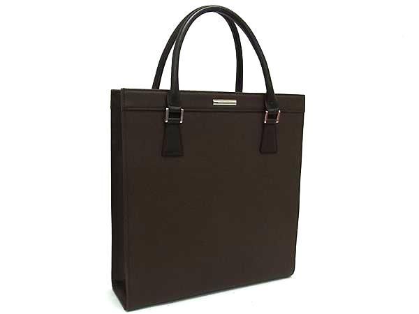 BURBERRY バーバリー ハンドバッグ トートバッグ ブラウン系 レザー レディース シルバー金具 美品