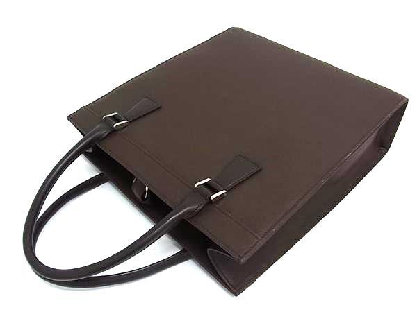 BURBERRY バーバリー ハンドバッグ トートバッグ ブラウン系 レザー レディース シルバー金具 美品