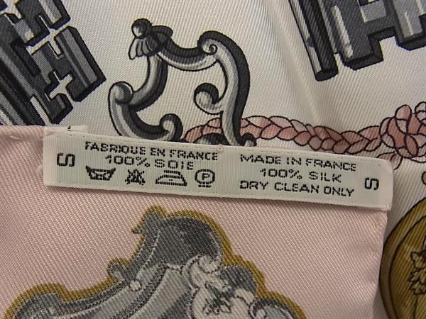 HERMES エルメス スカーフ カレ90 LES CLES 鍵 ピンク系 マルチカラー シルク100% レディース 美品