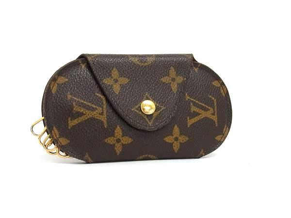 LOUIS VUITTON ルイヴィトン キーケース モノグラム ミュルティクレ ロンGM M60116 ブラウン系 PVC レザー ユニセックス 6連 ゴールド金具