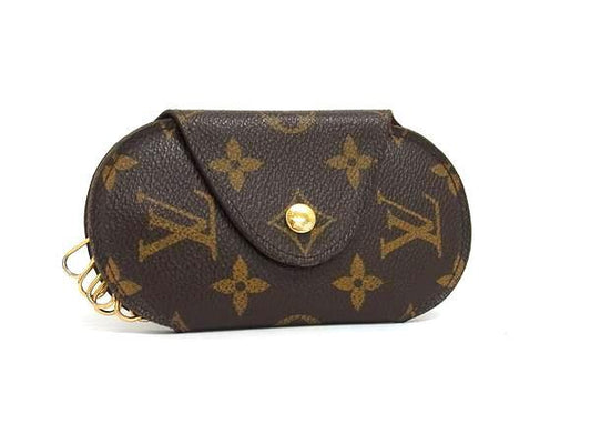 LOUIS VUITTON ルイヴィトン キーケース モノグラム ミュルティクレ ロンGM M60116 ブラウン系 PVC レザー ユニセックス 6連 ゴールド金具