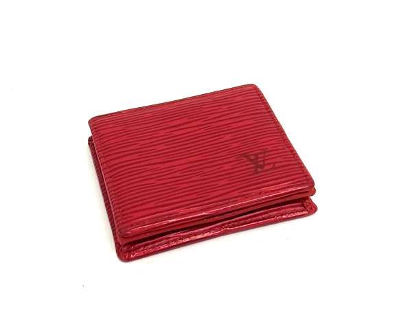 LOUIS VUITTON ルイヴィトン コインケース エピ ポルトモネ ボワット M63697 カスティリアンレッド レザー レディース 小銭入れ 美品