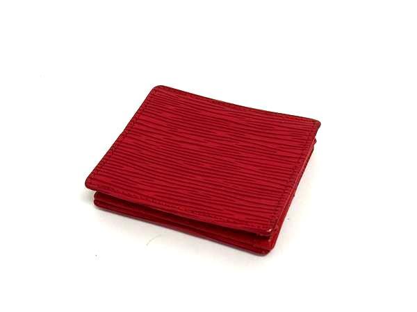 LOUIS VUITTON ルイヴィトン コインケース エピ ポルトモネ ボワット M63697 カスティリアンレッド レザー レディース 小銭入れ 美品