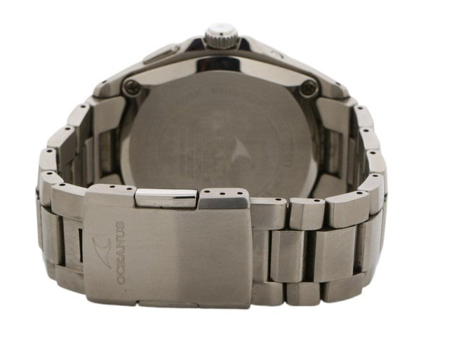 CASIO カシオ 腕時計 オシアナス 3針モデル OCW S100 1AJF シルバー ネイビー文字盤 チタン メンズ アナログ デイト 電波ソーラー