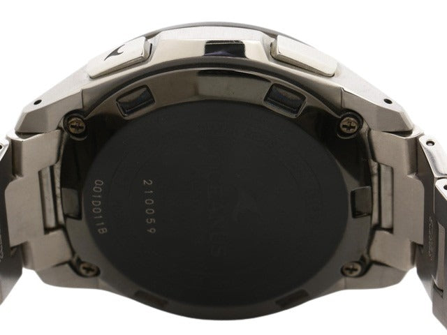 CASIO カシオ 腕時計 オシアナス クラシックライン OCW T410TD 1AJF シルバー ブラック文字盤 チタン メンズ アナデジ 電波ソーラー 美品