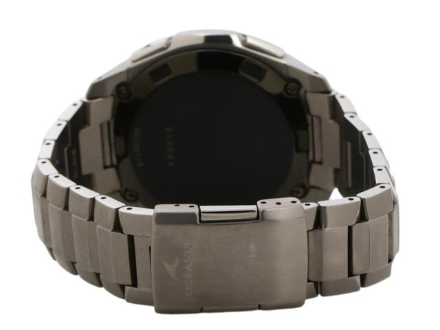 CASIO カシオ 腕時計 オシアナス クラシックライン OCW T410TD 1AJF シルバー ブラック文字盤 チタン メンズ アナデジ 電波ソーラー 美品