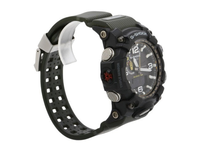 CASIO カシオ 腕時計 GSHOCK マッドマスター GWG 1000 1A3JF ブラック カーキグリーン 樹脂 ステンレス メンズ アナデジ 電波ソーラー