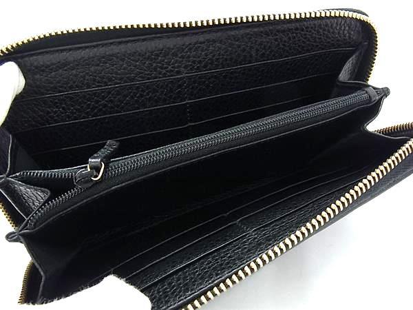 GUCCI グッチ 長財布 インターロッキング ジップ アラウンド ウォレット 509644 ブラック レザー ユニセックス ラウンドファスナー ゴールド金具