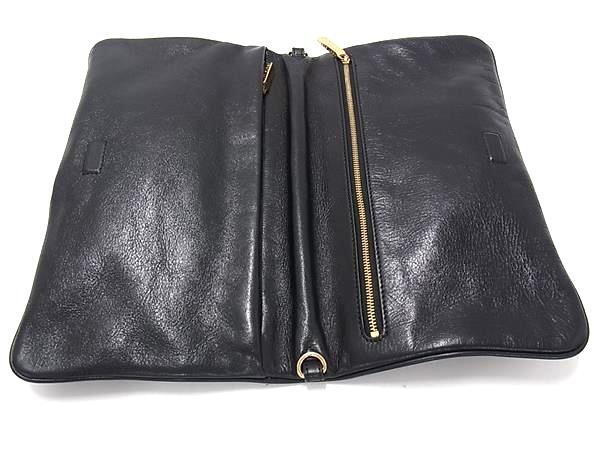 TORY BURCH トリーバーチ バッグ クラッチバッグ ブラック レザー レディース ゴールド金具