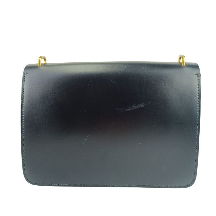 BURBERRY バーバリー ショルダーバッグ ミディアム Dリングバッグ 4076336 ブラック レザー レディース ゴールド金具