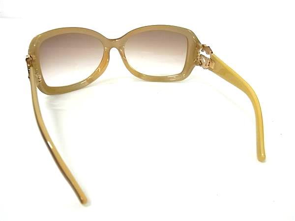 GUCCI グッチ サングラス バンブー インターロッキングG GG3068 ブラウン クリアブラウングラデーション プラスチック ユニセックス ラインストーン 美品
