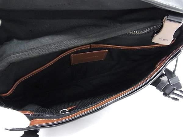 COACH コーチ ボディバッグ ウエストバッグ リーグ オーバーサイズド スリング C2293 ブラック レザー ユニセックス 美品