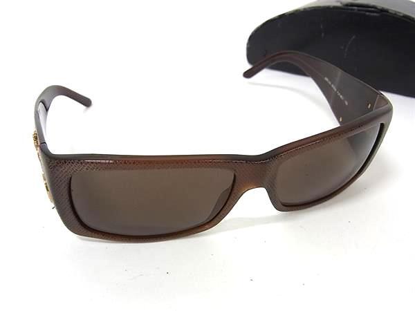 PRADA プラダ サングラス SPR11H ブラウン クリアブラック プラスチック ユニセックス 美品