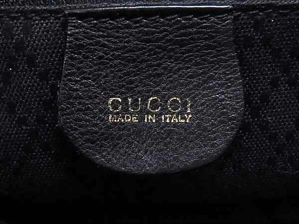 GUCCI グッチ リュックサック バンブー 003 58 0016 ブラック レザー レディース