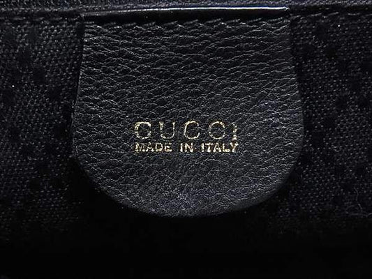 GUCCI グッチ リュックサック バンブー 003 58 0016 ブラック レザー レディース