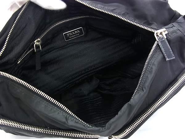 PRADA プラダ ショルダーバッグ トライアングルロゴ BT1738 ブラック テスートナイロン ユニセックス 三角ロゴマーク シルバー金具