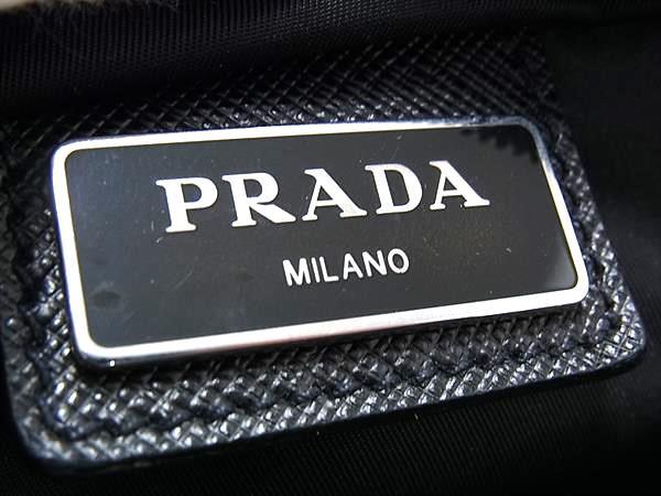 PRADA プラダ ショルダーバッグ トライアングルロゴ ブラック テスートナイロン ユニセックス 三角ロゴマーク シルバー金具 美品