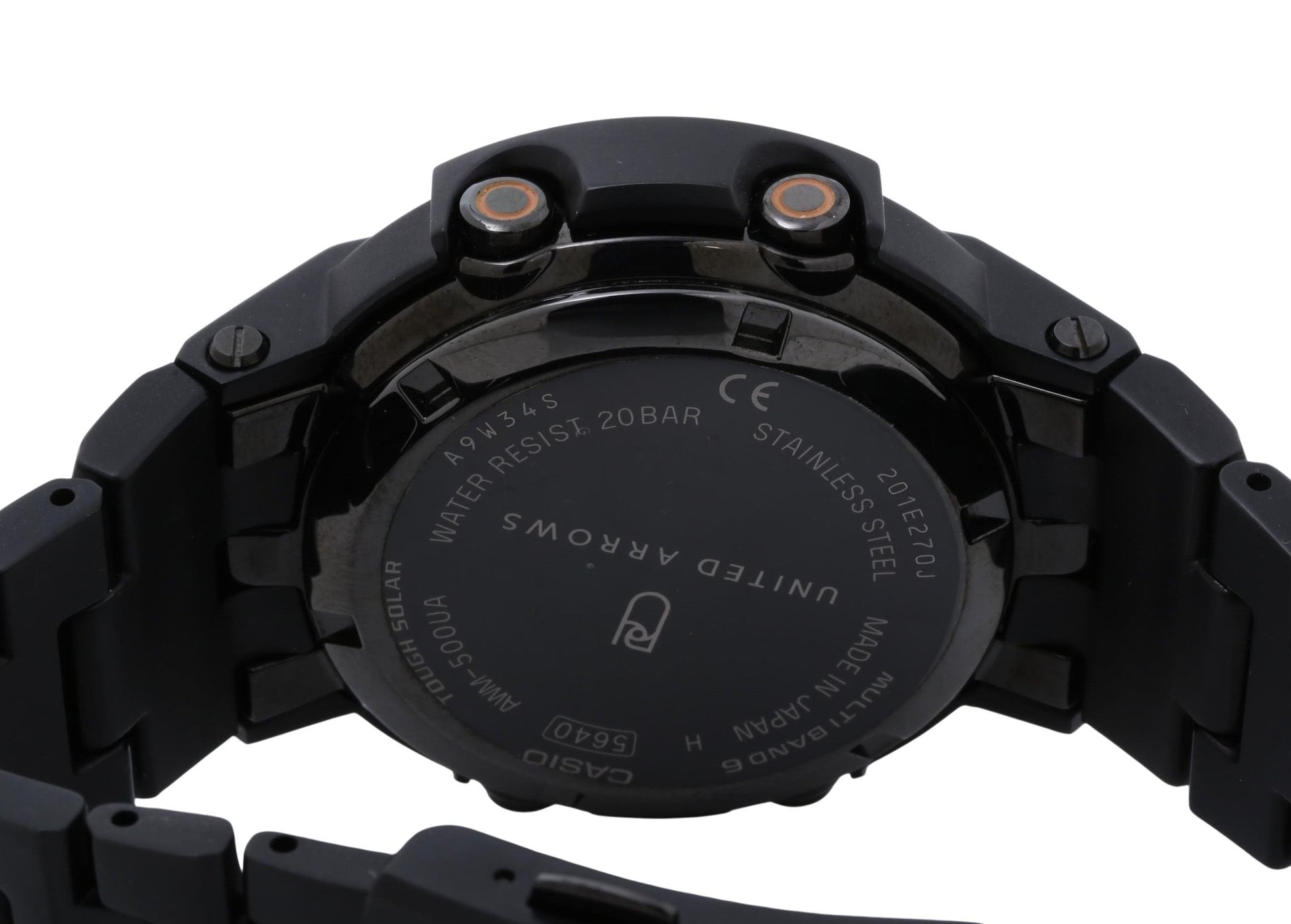 CASIO カシオ 時計 GSHOCK ユナイテッドアローズ限定 AWM500UA ブラック ステンレススチール メンズ アナデジ 超美品