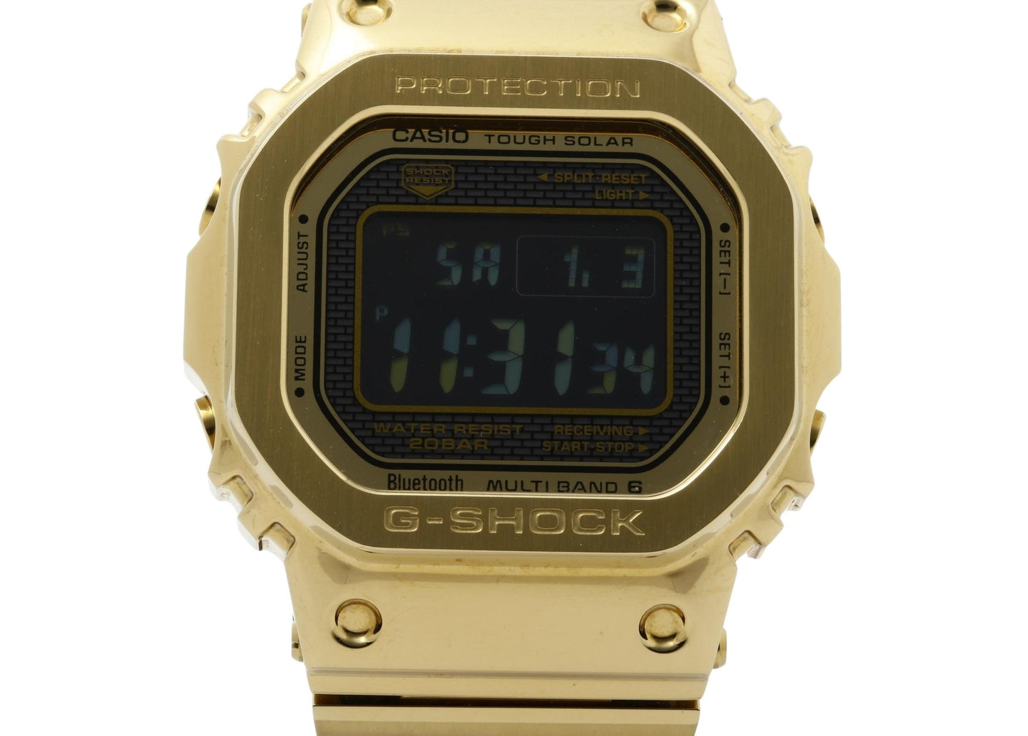 CASIO カシオ 時計 GSHOCK FULL METAL 5000 SERIES GMWB5000GD9JF ブラック ゴールド ステンレススチール メンズ デジタル 美品
