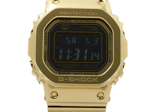 CASIO カシオ 時計 GSHOCK FULL METAL 5000 SERIES GMWB5000GD9JF ブラック ゴールド ステンレススチール メンズ デジタル 美品