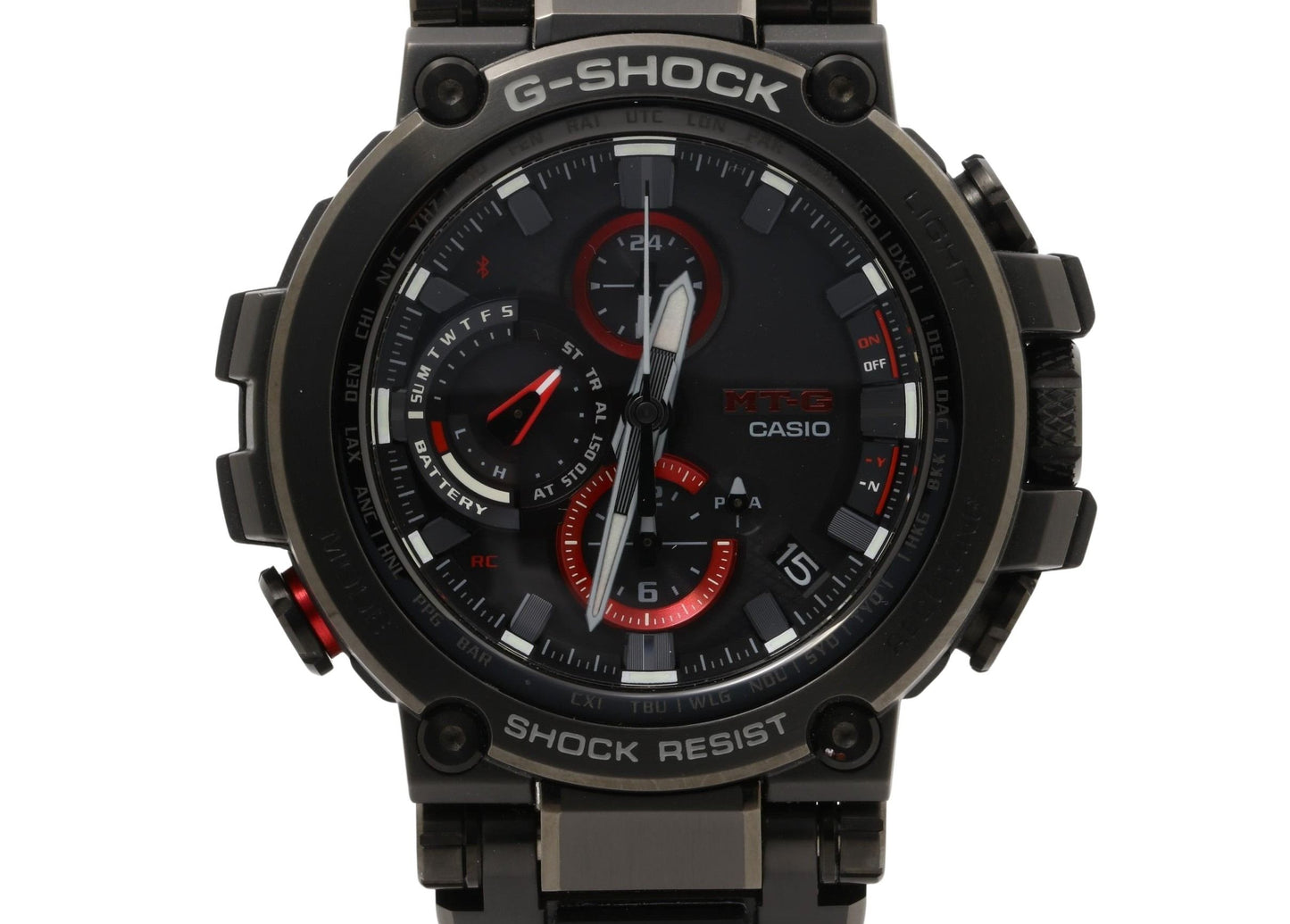 CASIO カシオ 時計 GSHOCK MTGB1000 Series MTGB1000B1AJF ブラック 樹脂 ステンレススチール メンズ アナログ 超美品