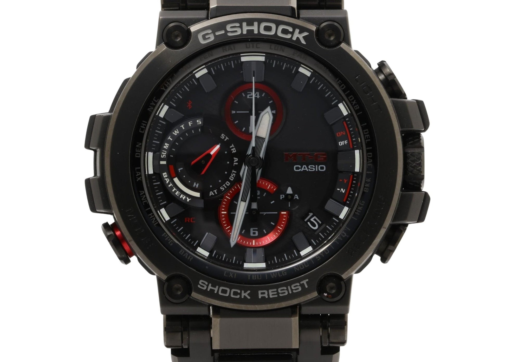 CASIO カシオ 時計 GSHOCK MTGB1000 Series MTGB1000B1AJF ブラック 樹脂 ステンレススチール メンズ アナログ 超美品