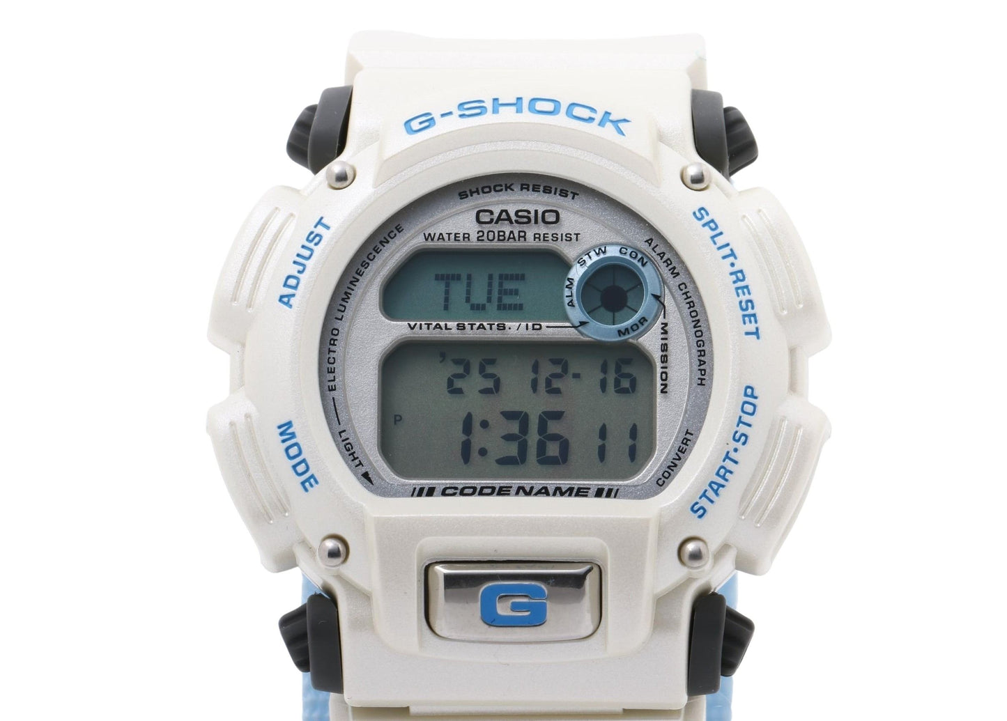 CASIO カシオ 時計 GSHOCK コードネーム DW8800AJ2AT ホワイト ブルー 樹脂 ナイロン メンズ A.D.M.A. アラスカ犬橇協会 デジタル 新品未使用展示品