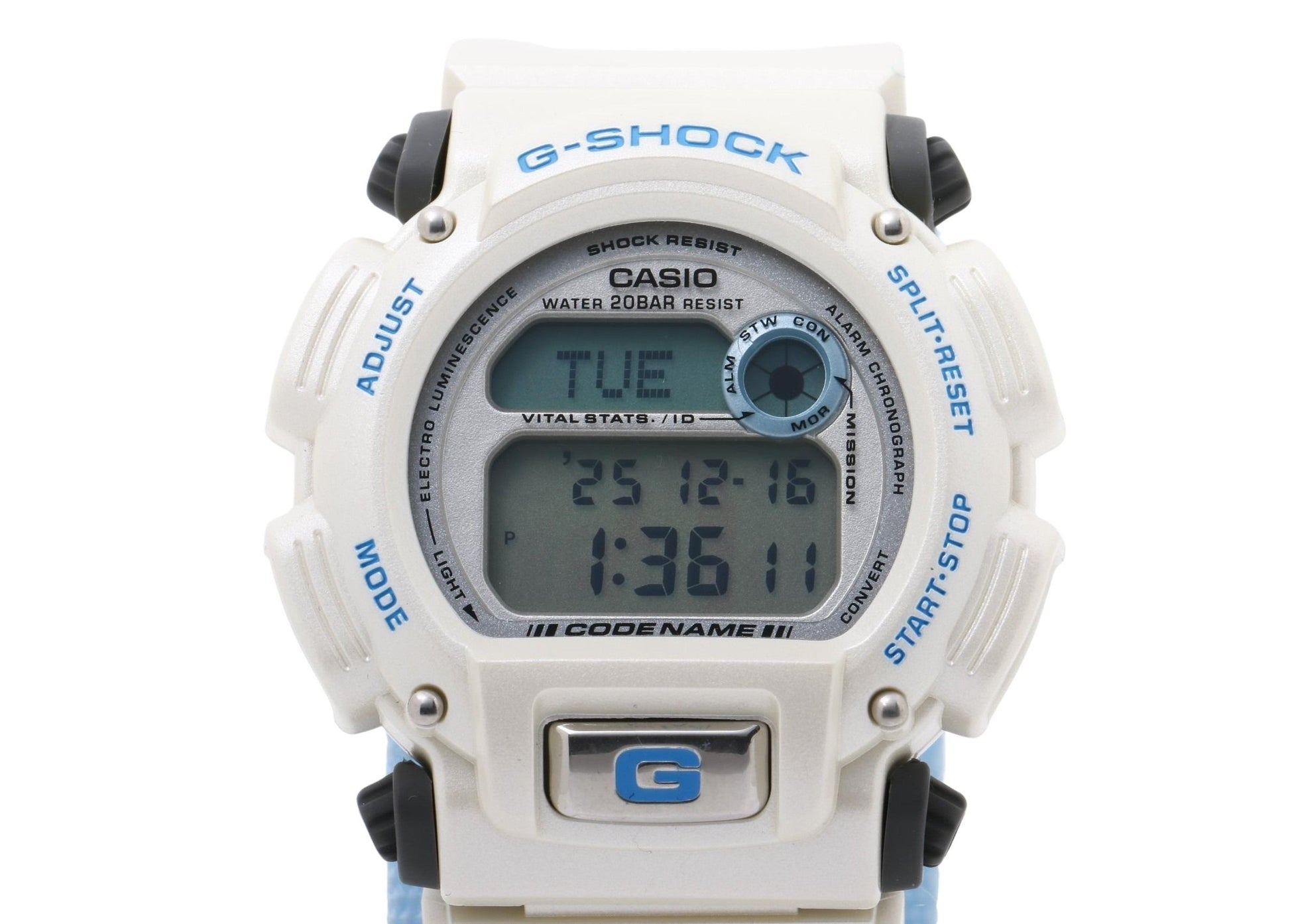 CASIO カシオ 時計 GSHOCK コードネーム DW8800AJ2AT ホワイト ブルー 樹脂 ナイロン メンズ A.D.M.A. アラスカ犬橇協会 デジタル 新品未使用展示品
