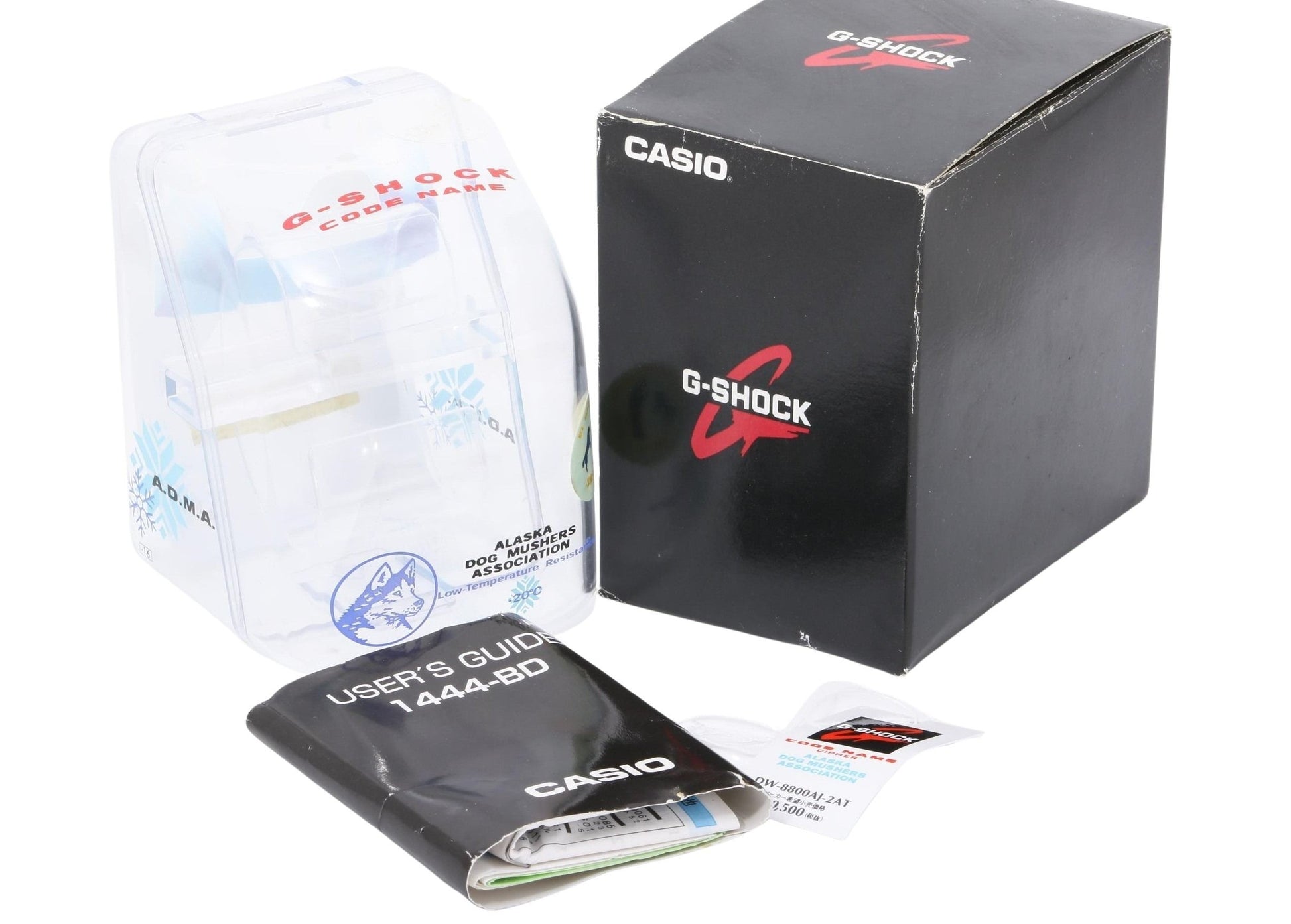 CASIO カシオ 時計 GSHOCK コードネーム DW8800AJ2AT ホワイト ブルー 樹脂 ナイロン メンズ A.D.M.A. アラスカ犬橇協会 デジタル 新品未使用展示品