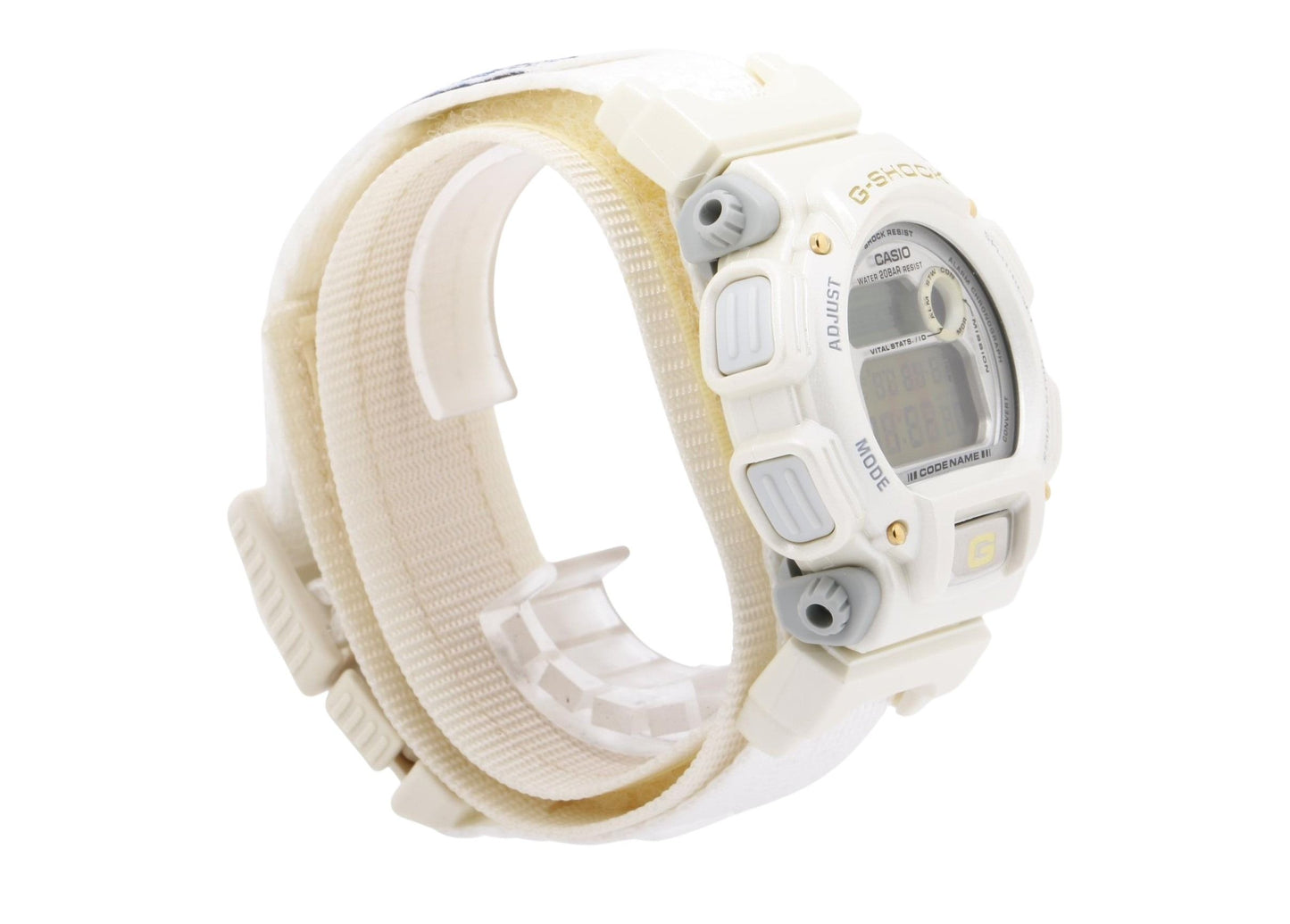 CASIO カシオ 時計 GSHOCK コードネーム DW8800AJ7BT ホワイト 樹脂 ナイロン メンズ A.D.M.A. アラスカ犬橇協会 デジタル 美品