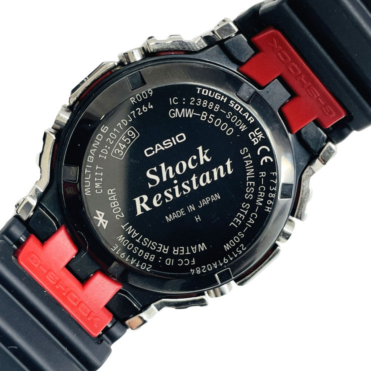 CASIO カシオ 時計 GSHOCK FULL METAL 5000 SERIES GMWB5000D1JF シルバー ステンレススチール メンズ デジタル 美品