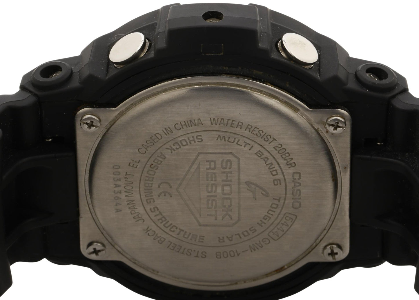 CASIO カシオ 時計 GSHOCK ANALOGDIGITAL GAW100 SERIES GAW100B ブラック 樹脂 アルミ メンズ アナデジ 美品