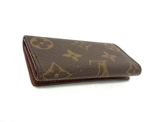 LOUIS VUITTON ルイ ヴィトン キーケース ミュルティクレ4 M62631 ブラウン系 モノグラム ユニセックス 4連 ゴールド金具