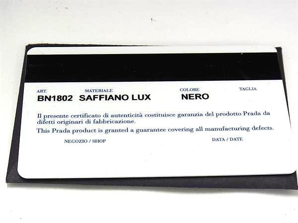 美品 PRADA プラダ トートバッグ ガレリア BN1802 ブラック サフィアーノレザー ユニセックス 三角プレート ゴールド金具