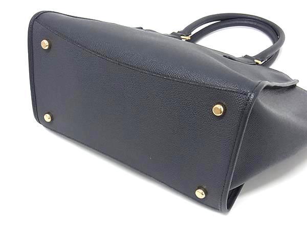 超美品 COACH コーチ ハンドバッグ F14928 ネイビー系 レザー レディース クロスビー キャリーオール 2WAY