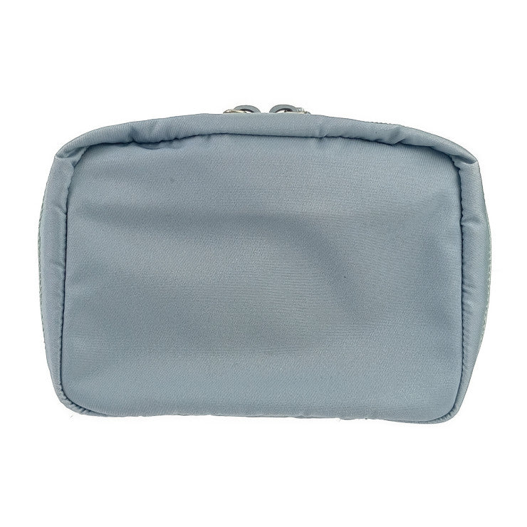 PRADA プラダ 化粧ポーチ 1N0724 ライトブルー系 テスートナイロン×レザー レディース