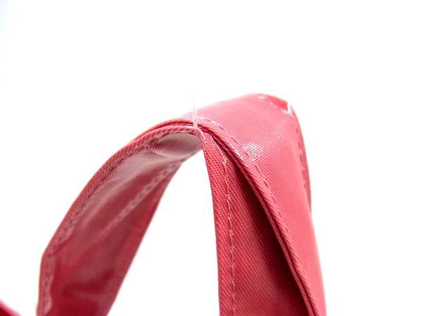 GUCCI グッチ トートバッグ ロゴプリント ミディアムトート 575140 ピンク PVC レディース 美品