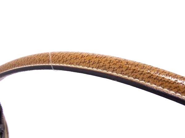 GUCCI グッチ ショルダーバッグ GGキャンバス 124357 ブラウン キャンバス×レザー レディース