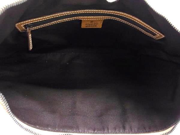 GUCCI グッチ ショルダーバッグ GGキャンバス 124357 ブラウン キャンバス×レザー レディース