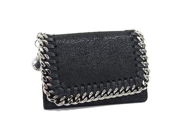 STELLA McCARTNEY ステラ マッカートニー キーケース ファラベラ - ブラック エコレザー レディース 4連 シルバー金具