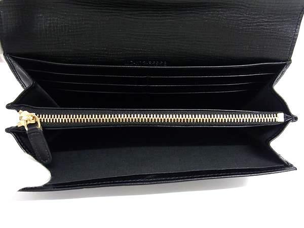 BVLGARI ブルガリ 財布 イザベラロッセリーニ - ブラック レザー レディース 二つ折り 長財布 ゴールド金具 美品
