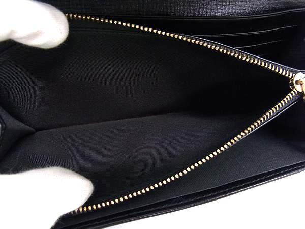 BVLGARI ブルガリ 財布 イザベラロッセリーニ - ブラック レザー レディース 二つ折り 長財布 ゴールド金具 美品