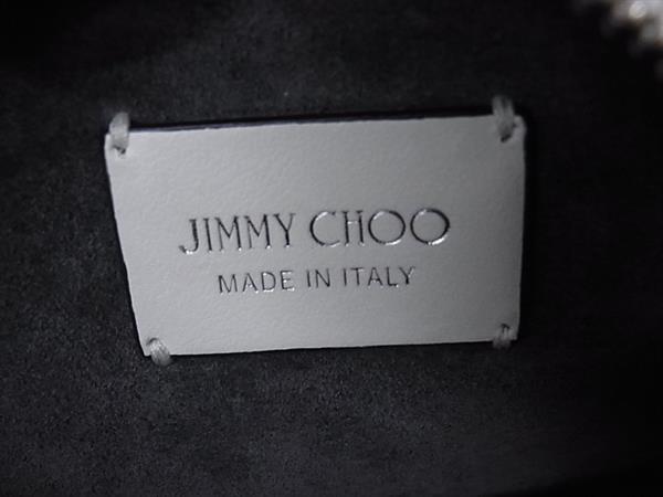 JIMMY CHOO ジミーチュウ ハンドバッグ ヴァレンヌ - アイボリー系 レザー レディース ロゴ 2WAY シルバー金具 美品
