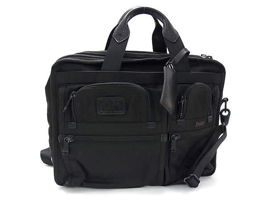 TUMI トゥミ ビジネスバッグ Alpha FXT T-Pass Expandable Laptop Brief 26145DH ブラック系 ナイロンキャンバス メンズ 2WAY ブリーフケース ショルダーバッグ