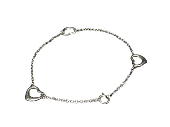 TIFFANY＆Co ティファニー ブレスレット エルサペレッティ トリプルオープンハート - シルバー Ag925 レディース