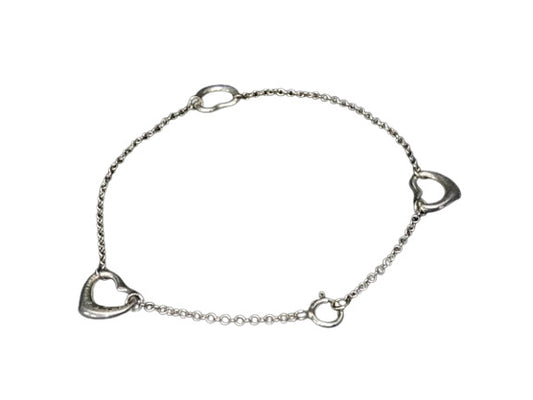TIFFANY＆Co ティファニー ブレスレット エルサペレッティ トリプルオープンハート - シルバー Ag925 レディース