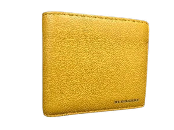 BURBERRY バーバリー 二つ折り財布 札入れ - イエロー系 レザー ユニセックス