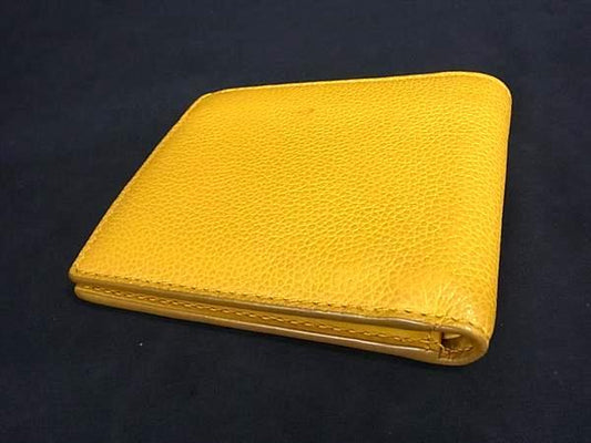 BURBERRY バーバリー 二つ折り財布 札入れ - イエロー系 レザー ユニセックス