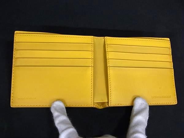 BURBERRY バーバリー 二つ折り財布 札入れ - イエロー系 レザー ユニセックス